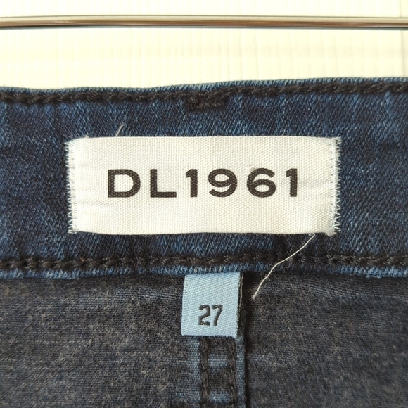 DL1961 Florence Instasculpt Dark Wash Mid Rise Ankle Cropped Skinny Jeans 27 - Picture 8 of 15